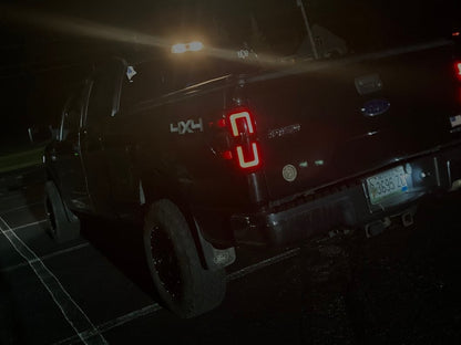 Raxiom Axial Series LED Tail Lights with Halo; Black Housing; Smoked Lens (09-14 F-150 Styleside)