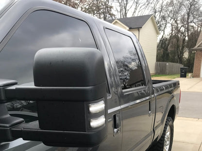 Raxiom Axial Series LED Switchback Side Mirror Marker Lamps; Smoked (11-16 F-250 Super Duty)