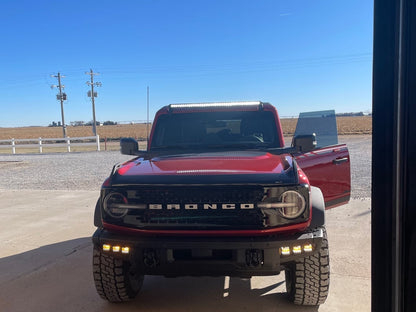 Raxiom Axial Series 40-Inch 200w LED Light Bar with Windshield Mounting Brackets (21-25 Bronco)