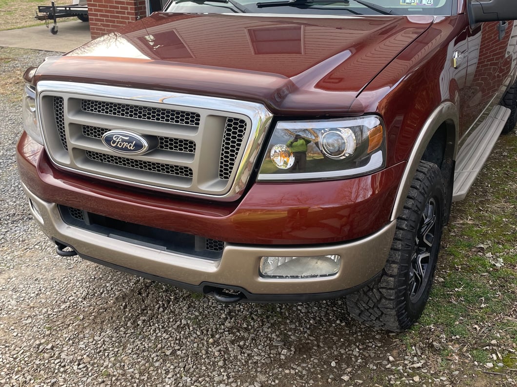 Raxiom Axial Series LED Projector Headlights with Sequential LED Bar; Black Housing; Clear Lens (04-08 F-150)