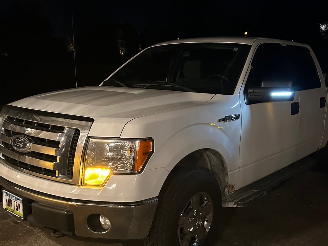 Raxiom Axial Series White LED Mirror Turn Signal; Smoked (09-14 F-150)