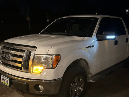 Raxiom Axial Series White LED Mirror Turn Signal; Smoked (09-14 F-150)