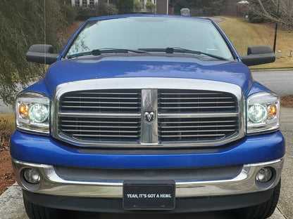 Raxiom Axial Series LED DRL Projector Headlights; Chrome Housing; Clear Lens (06-08 RAM 1500)