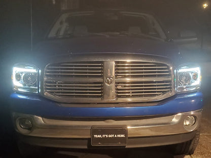 Raxiom Axial Series LED DRL Projector Headlights; Chrome Housing; Clear Lens (06-08 RAM 1500)