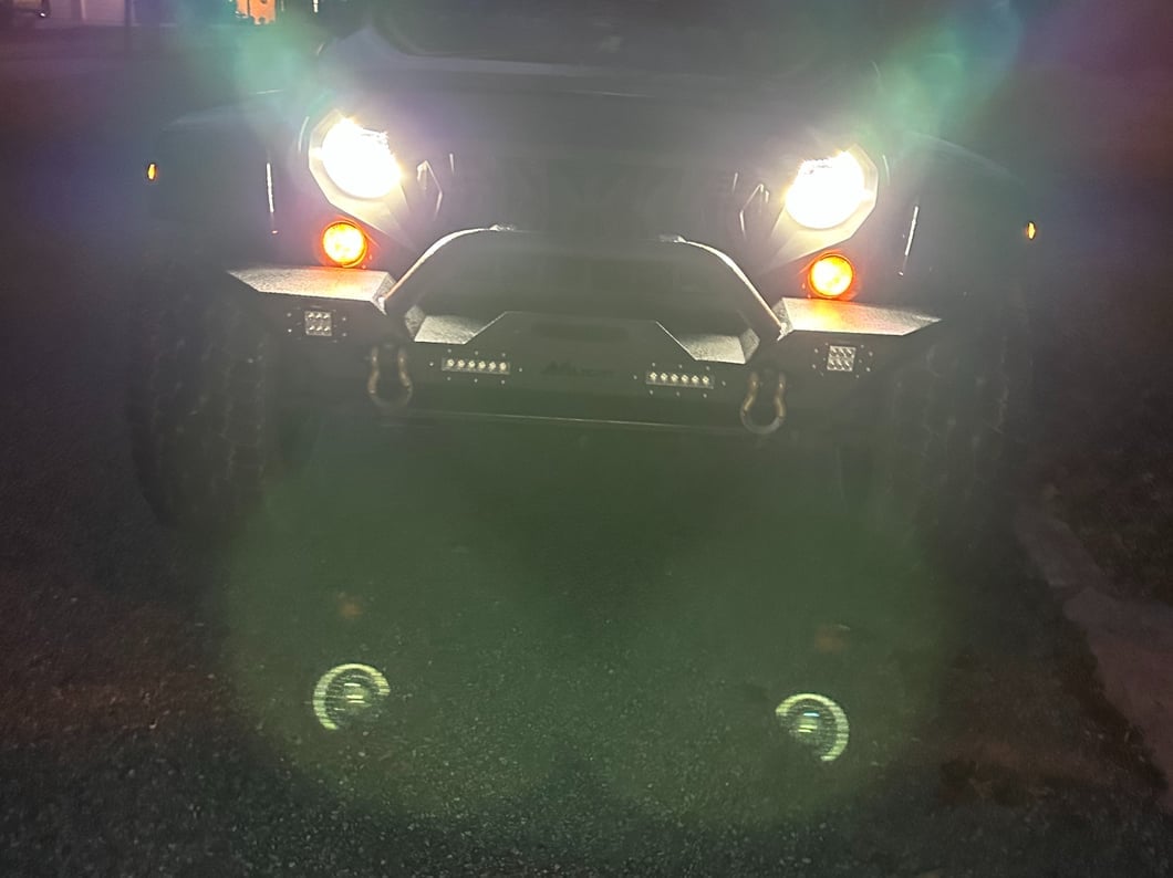Raxiom Axial Series 7-Inch Dragon Eye LED Headlights; Black Housing; Clear Lens (07-18 Jeep Wrangler JK)