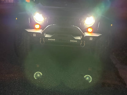 Raxiom Axial Series 7-Inch Dragon Eye LED Headlights; Black Housing; Clear Lens (07-18 Jeep Wrangler JK)