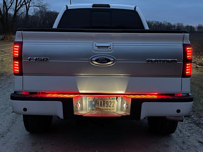 Raxiom Axial Series LED Tail Lights; Black Housing; Smoked Lens (09-14 F-150 Styleside)