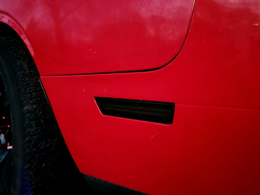 Raxiom Axial Series LED Rear Side Marker Lights; Smoked (08-14 Challenger)