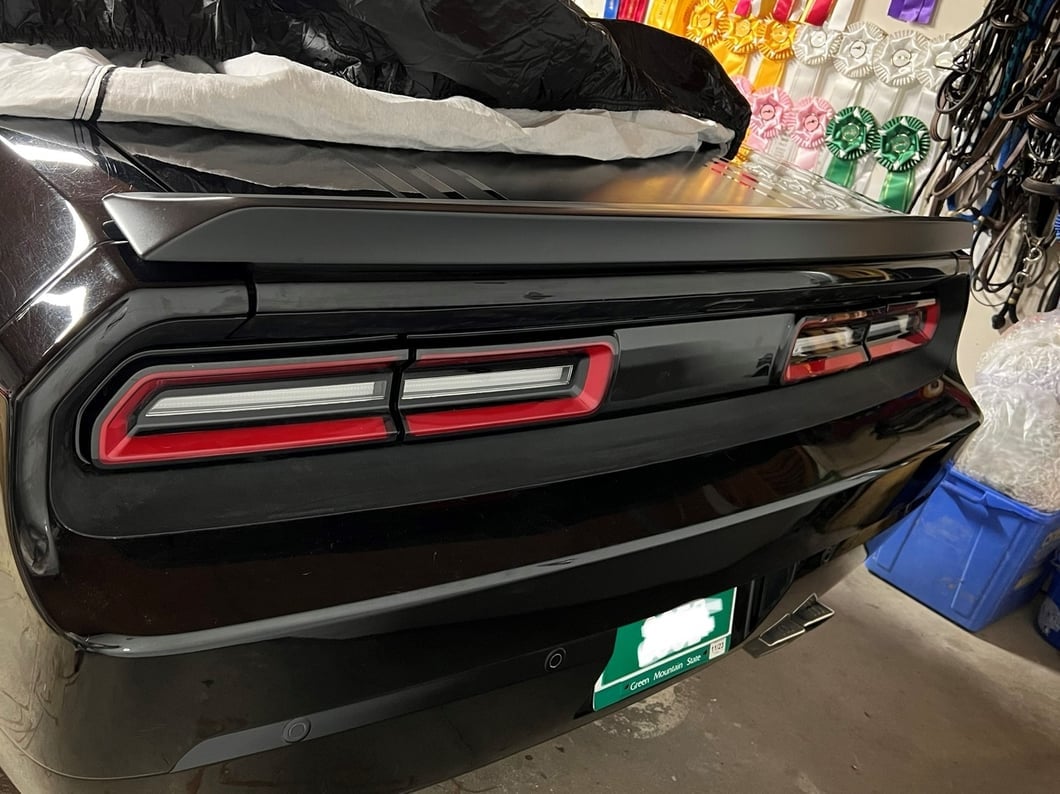 Raxiom LED Tail Lights; Black Housing; Red Lens (08-14 Challenger)