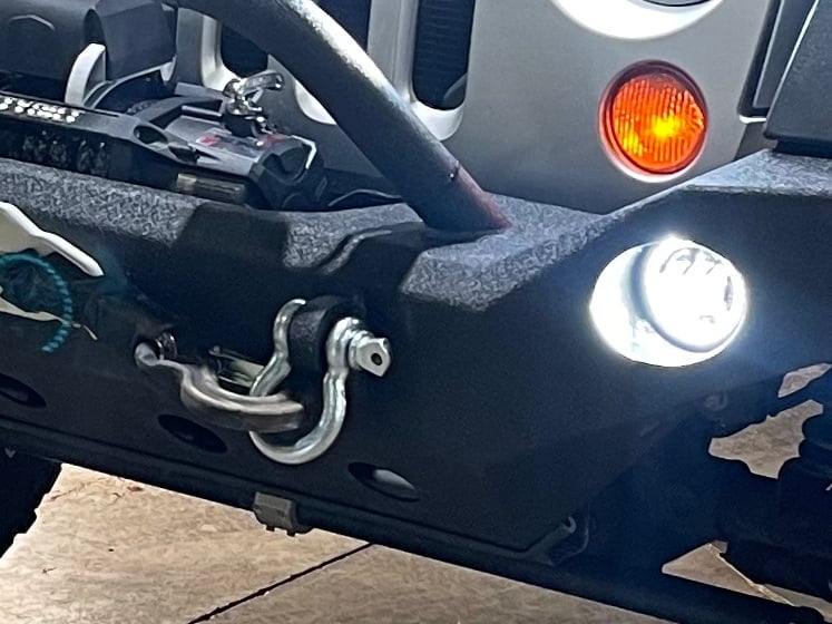 Raxiom Axial Series 4-Inch LED Fog Lights with Halo (07-18 Jeep Wrangler JK)