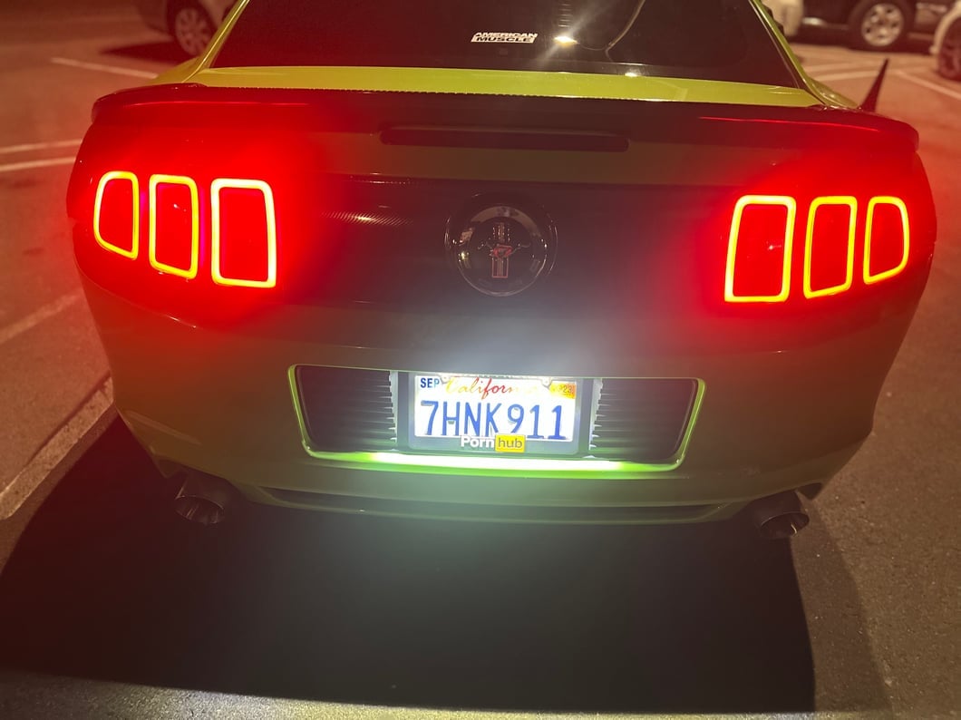 Raxiom Axial Series LED License Plate Lamps (10-14 Mustang)
