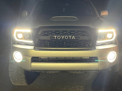 Raxiom Axial Series Switchback Projector Headlights; Black Housing; Clear Lens (05-11 Tacoma)