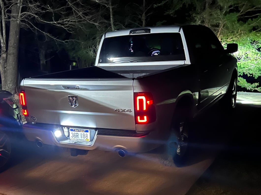 Raxiom Axial Series LED Tail Lights; Black Housing; Smoked Lens (09-18 RAM 1500 w/ Factory Halogen Tail Lights)