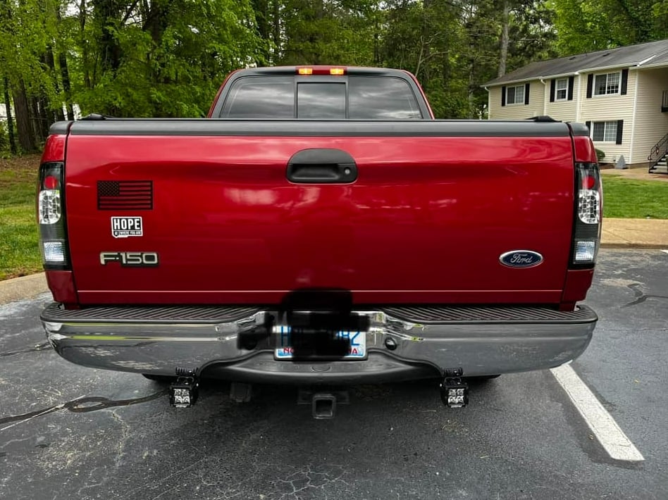 Raxiom LED Tail Lights; Black Housing; Red/Clear Lens (97-03 F-150 Styleside)