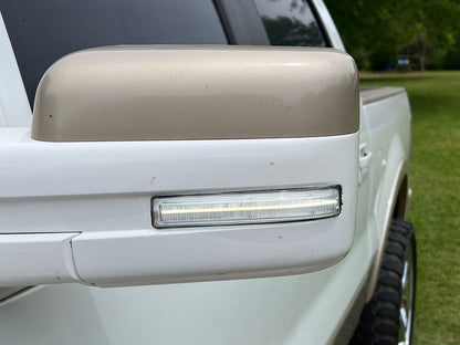 Raxiom Axial Series White LED Mirror Turn Signal; Clear (09-14 F-150)
