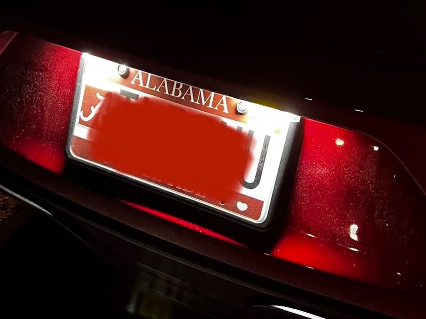 Raxiom Axial Series LED License Plate Lamps (15-23 Mustang)