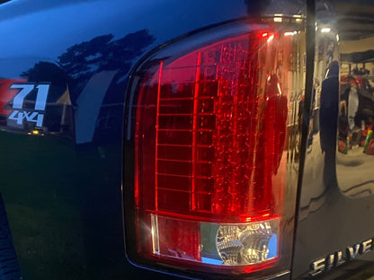 Raxiom LED Tail Lights; Chrome Housing; Red/Clear Lens (07-13 Silverado 1500)