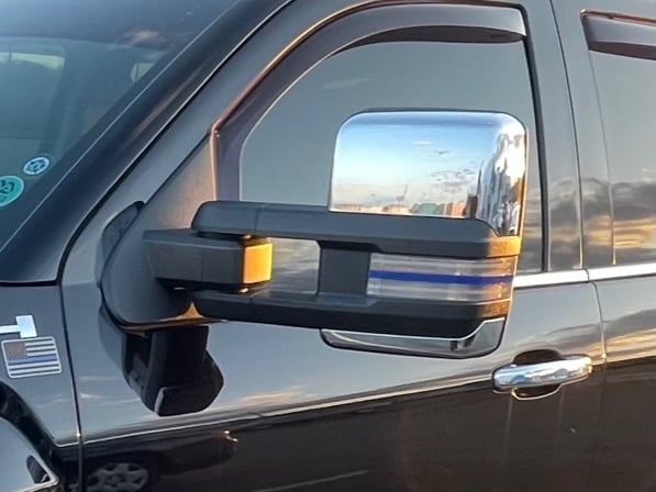Raxiom Axial Series Dual-Row Amber LED Tow Mirror Lights; Clear (14-18 Sierra 1500)