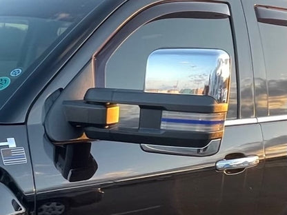 Raxiom Axial Series Dual-Row Amber LED Tow Mirror Lights; Clear (14-18 Sierra 1500)