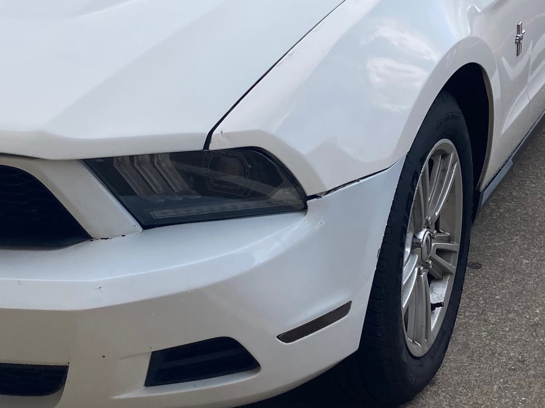 Raxiom LED Projector Headlights with DRL and Sequential Turn Signals; Black Housing; Clear Lens (10-12 Mustang w/ Factory Halogen Headlights)