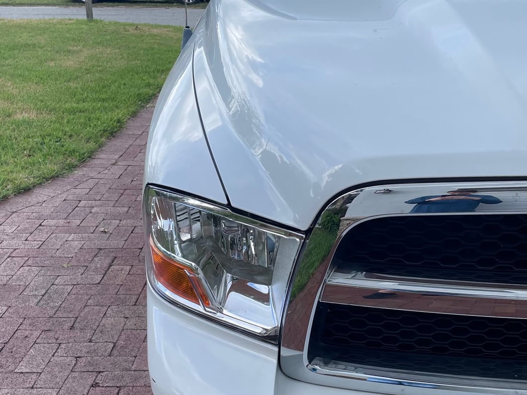 Raxiom Axial Series OEM Style Replacement Headlights with Single Bulb; Chrome Housing; Clear Lens (09-18 RAM 1500 w/ Factory Halogen Non-Projector Headlights)