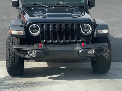 Raxiom Axial Series LED Fog Lights with Halo (20-25 Jeep Gladiator JT)
