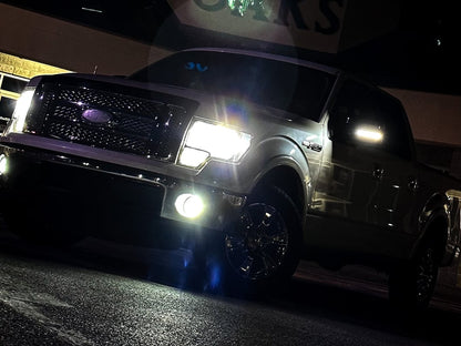 Raxiom Axial Series White LED Mirror Turn Signal; Clear (09-14 F-150)