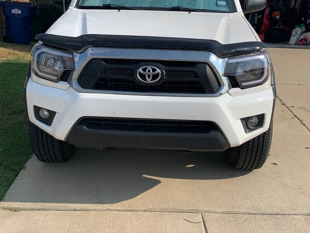 Raxiom Axial Series Headlights with LED Bar; Black Housing; Clear Lens (12-15 Tacoma)