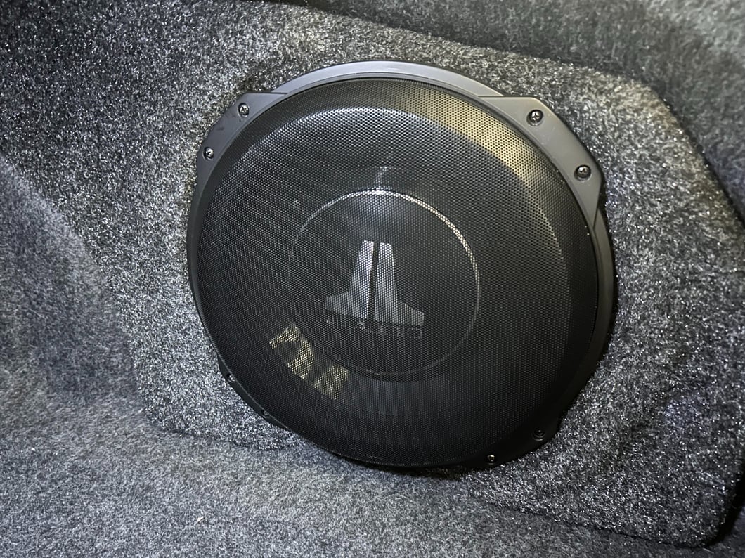 Raxiom by JL Audio Subwoofer Upgrade Kit (15-23 Mustang Fastback w/ Factory Subwoofer)