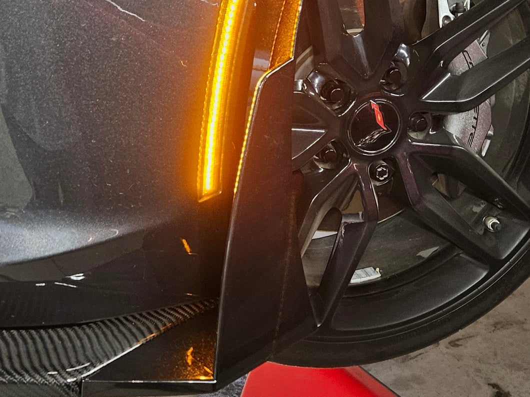 Raxiom Axial Series LED Side Markers; Smoked (14-19 Corvette C7)