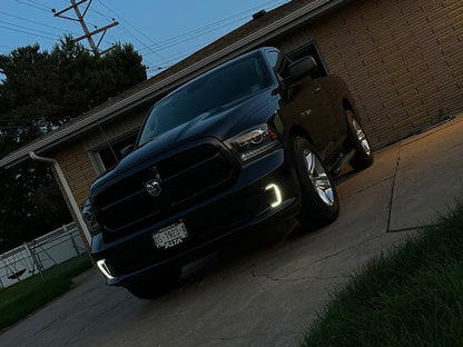 Raxiom Axial Series LED Fog Lights with LED DRL (13-18 RAM 1500, Excluding Rebel)