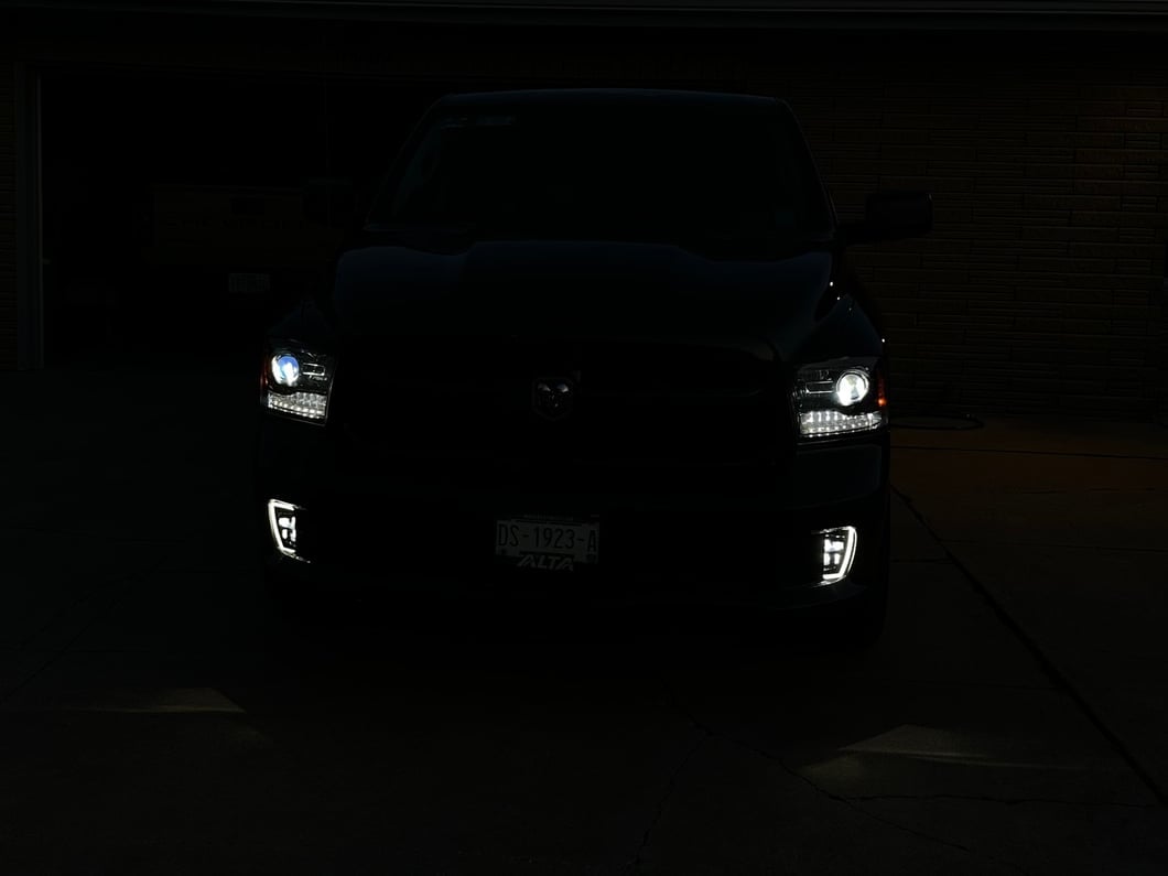 Raxiom Axial Series LED Fog Lights with LED DRL (13-18 RAM 1500, Excluding Rebel)