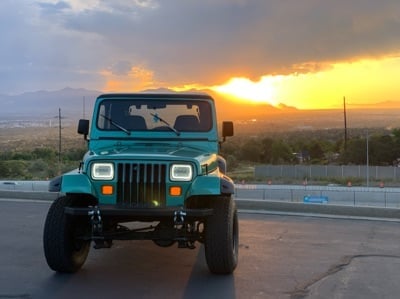 Raxiom Axial Series LED Front Marker Lights; Smoked (87-95 Jeep Wrangler YJ)
