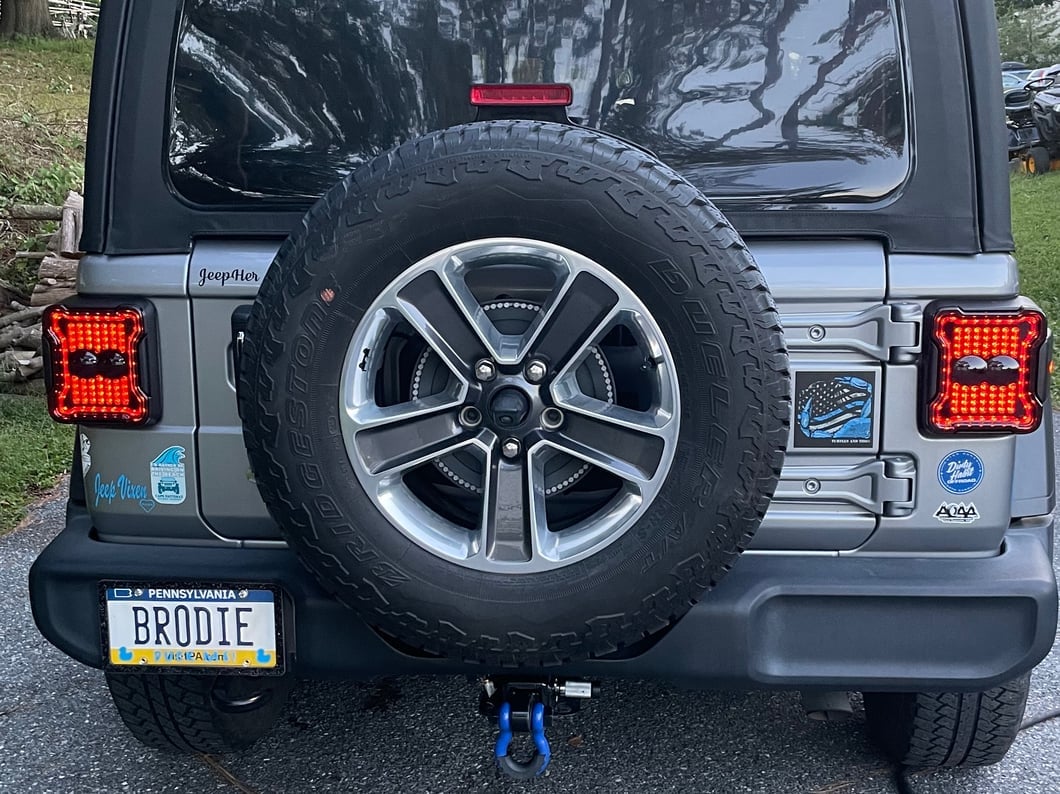 Raxiom Axial Series Linear LED Tail Lights; Black Housing; Smoked Lens (18-25 Jeep Wrangler JL w/ Factory Halogen Tail Lights & w/o Blind Spot Detection)