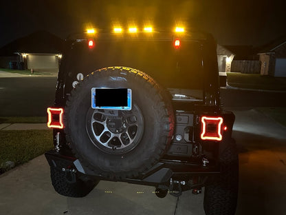 Raxiom Axial Series Rear Window Glass Hinge LED Lights (18-25 Jeep Wrangler JL)