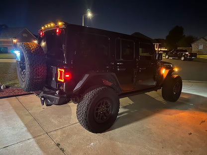 Raxiom Axial Series Rear Window Glass Hinge LED Lights (18-25 Jeep Wrangler JL)
