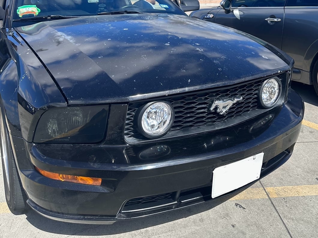 Raxiom Axial Series OEM Style Replacement Headlights; Chrome Housing; Smoked Lens (05-09 Mustang w/ Factory Halogen Headlights, Excluding GT500)