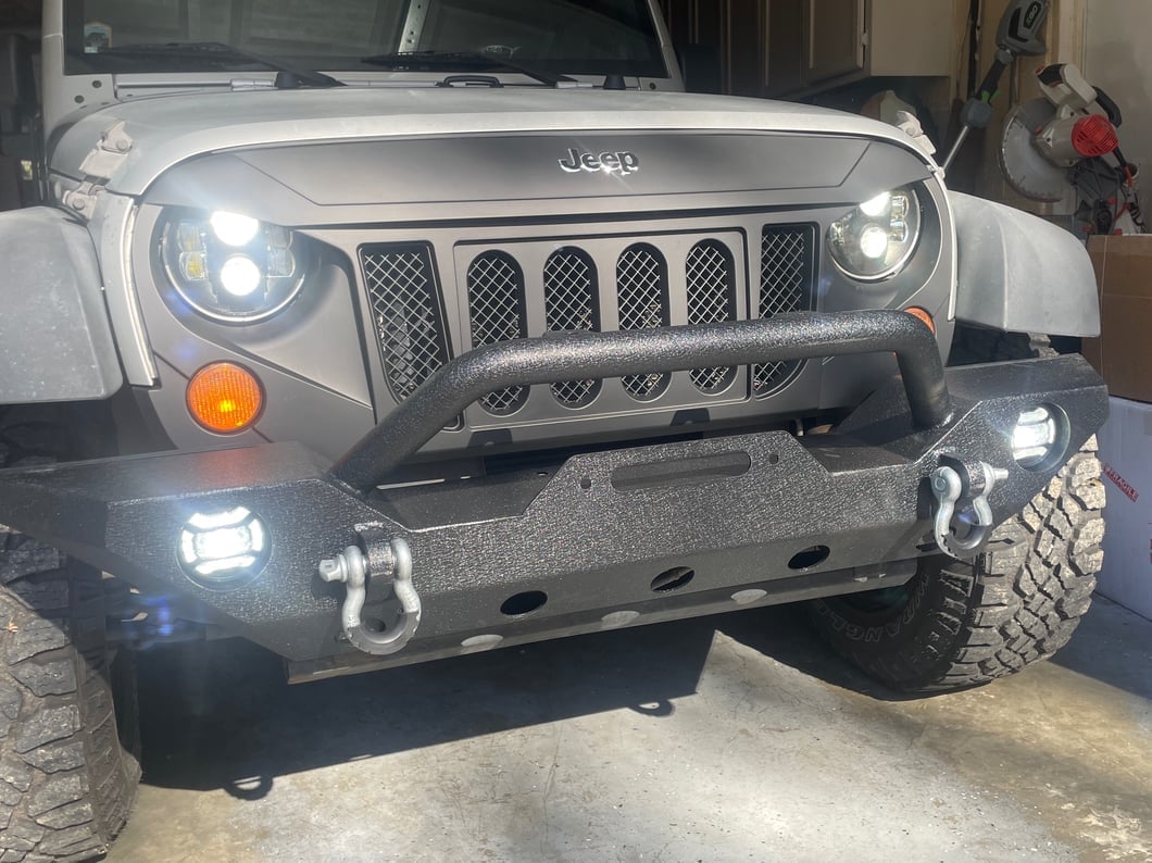 Raxiom Axial Series 4-Inch LED Fog Lights; Clear (07-18 Jeep Wrangler JK)