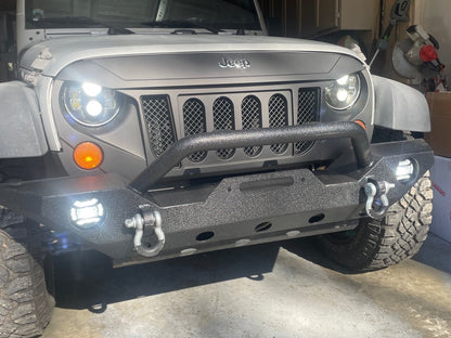 Raxiom Axial Series 4-Inch LED Fog Lights; Clear (07-18 Jeep Wrangler JK)