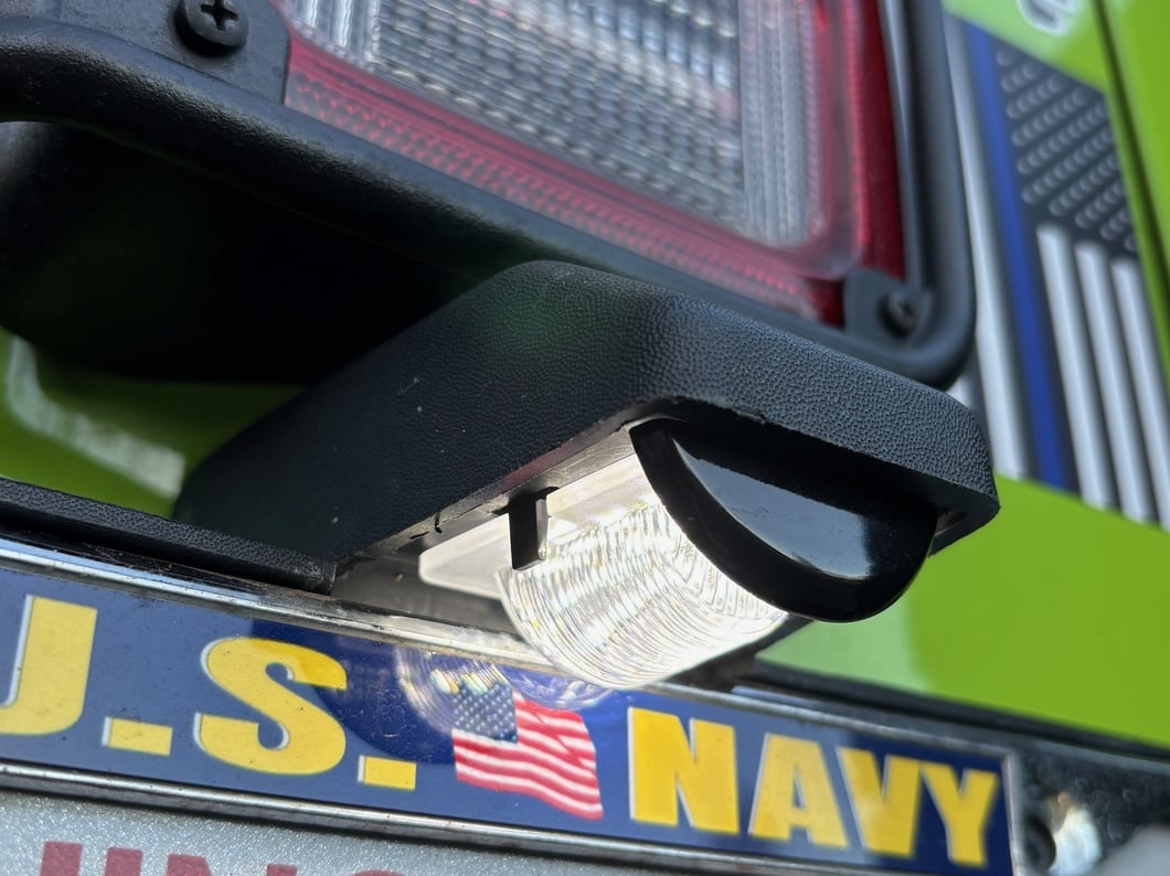 Raxiom Axial Series LED License Plate Conversion (07-18 Jeep Wrangler JK)