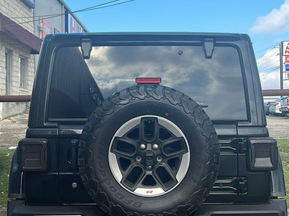 Raxiom LED Tail Lights; Red Housing; Smoked Lens (18-25 Jeep Wrangler JL w/ Factory Halogen Tail Lights & w/o Blind Spot Detection)