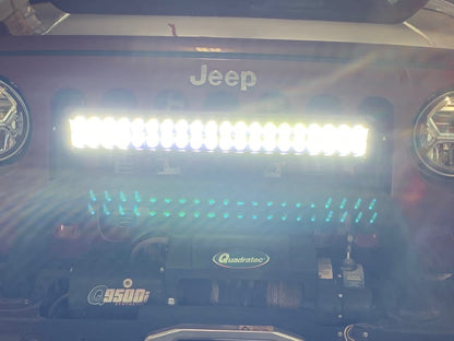 Raxiom Axial Series 20-Inch Dual-Row LED Light Bar; Combo Beam (Universal; Some Adaptation May Be Required)