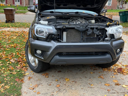 Raxiom Axial Series Projector Headlights with LED Bar; Black Housing; Clear Lens (12-15 Tacoma)