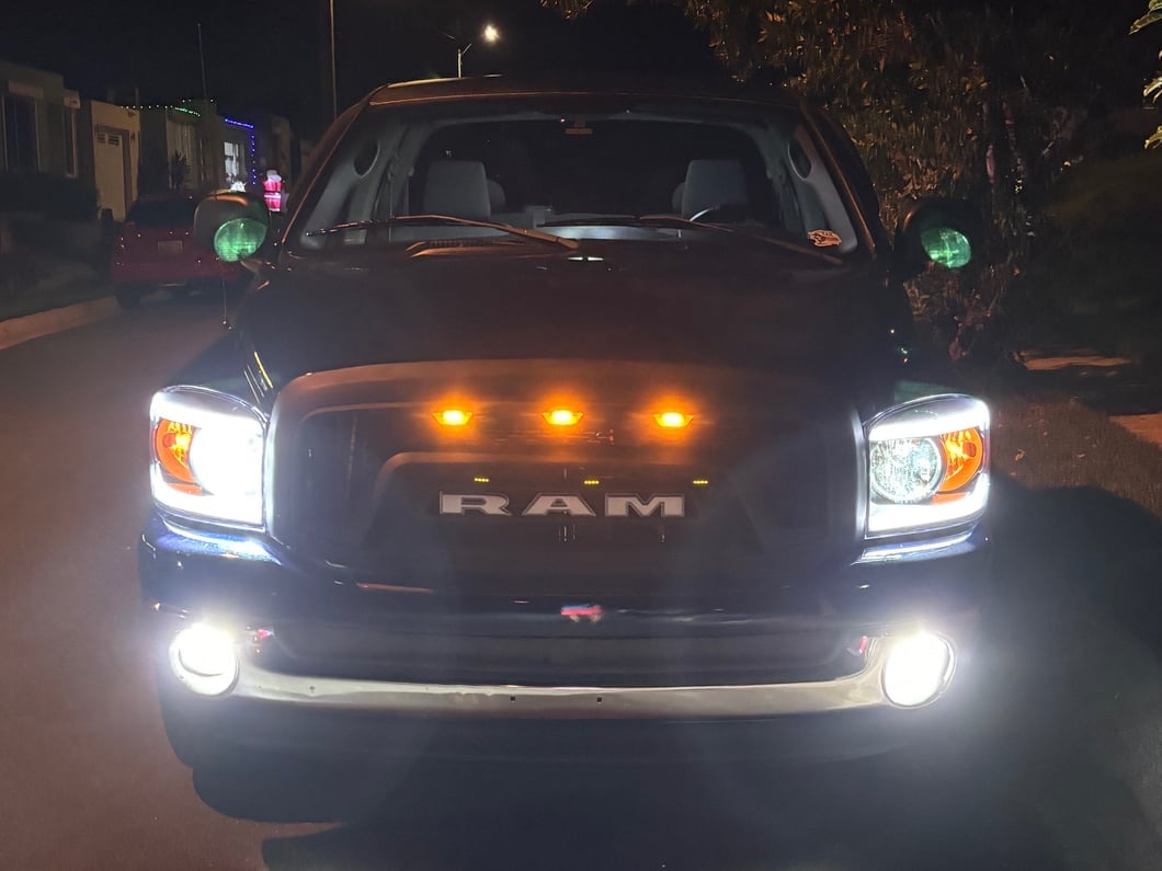 Raxiom Axial Series Headlights with Sequential LED Bar; Black Housing; Clear Lens (06-08 RAM 1500)
