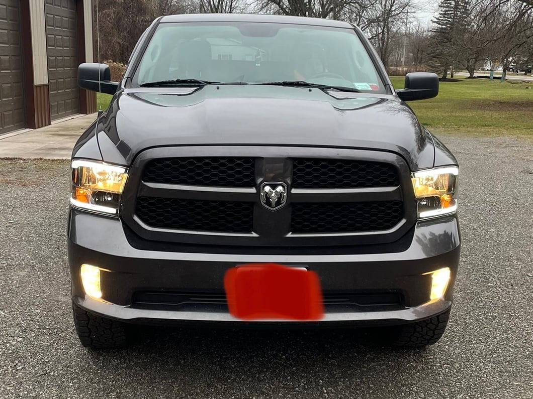 Raxiom Axial Series Headlights with LED Bar; Black Housing; Clear Lens (09-18 RAM 1500 w/ Factory Halogen Non-Projector Headlights)