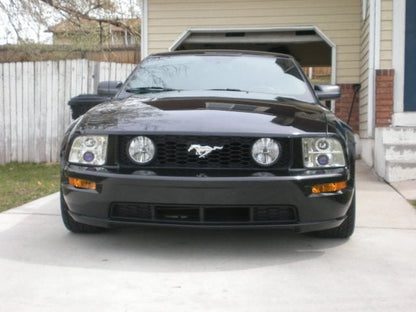 Raxiom LED Halo Projector Headlights; Chrome Housing; Clear Lens (05-09 Mustang w/ Factory Halogen Headlights, Excluding GT500)