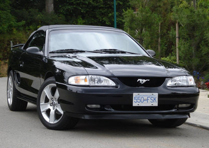 Raxiom Axial Series Cobra Style Headlights; Chrome Housing; Clear Lens (94-98 Mustang)
