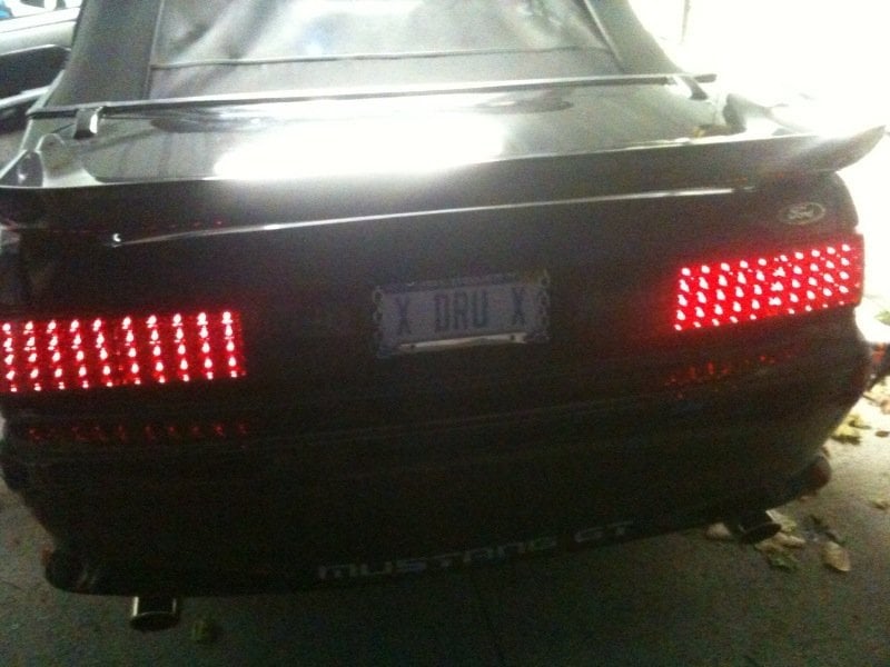 Raxiom Axial Series Smoked LED Tail Lights (87-93 Mustang)