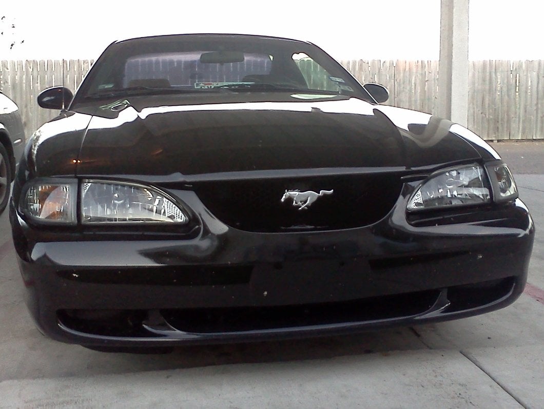 Raxiom Axial Series Cobra Style Headlights; Black Housing; Clear Lens (94-98 Mustang)