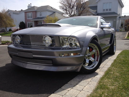 Raxiom LED Halo Projector Headlights; Chrome Housing; Clear Lens (05-09 Mustang w/ Factory Halogen Headlights, Excluding GT500)